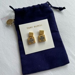 Tory Burch Block T-Drop Earrings